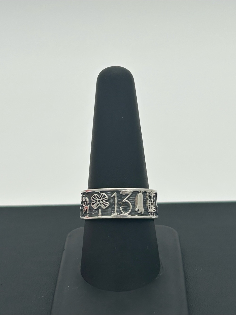 Sterling Silver Lucky 13 Band